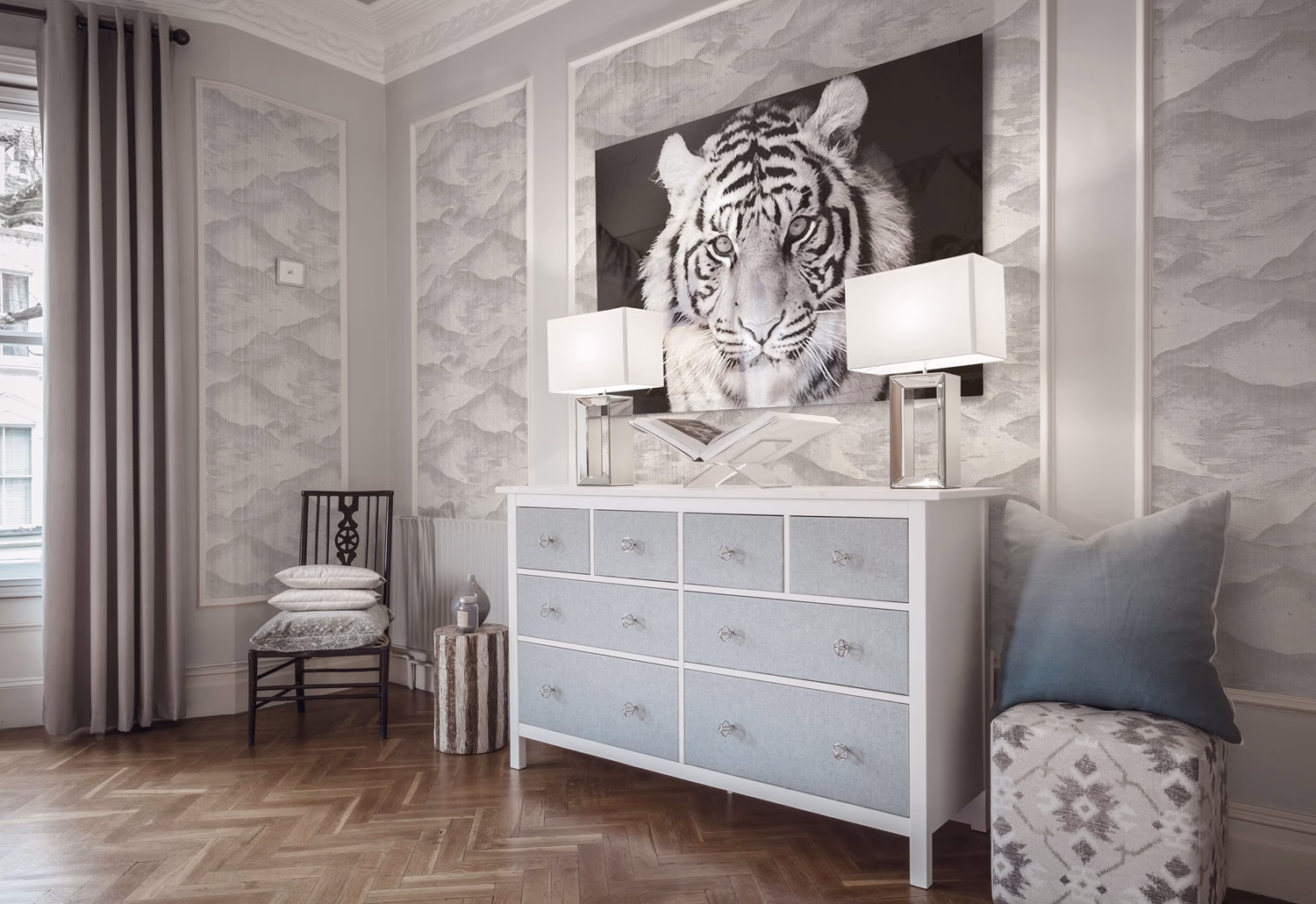 Обои Milassa Ambient vol.2 Shan Shui AM1 002/1 10,05×1 фото в интерьере